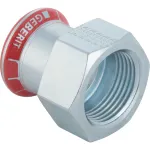 Transición Geberit serie Mapress Acero al Carbono con rosca hembra: d=15mm, Rp=1/2″